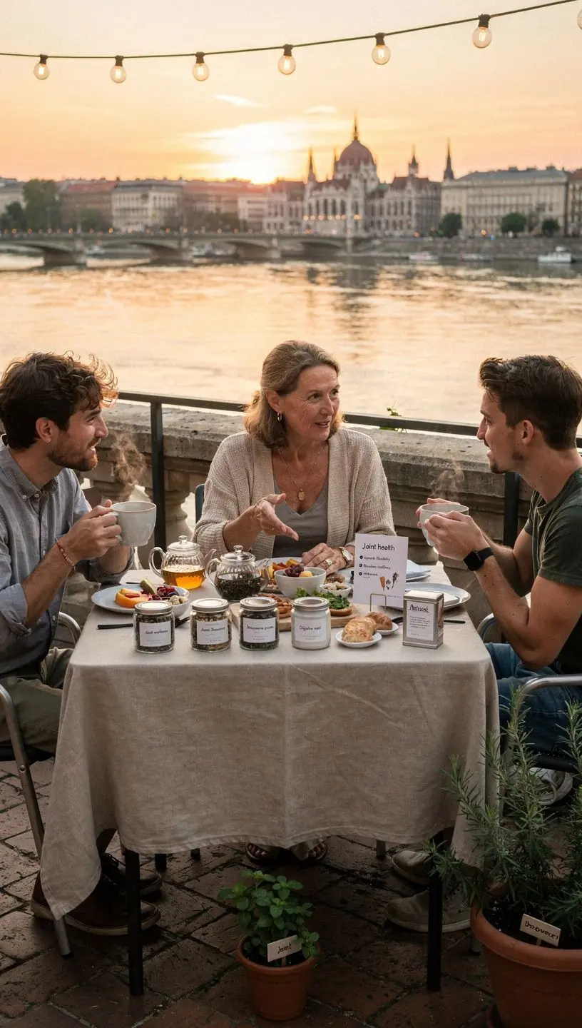 Diagram az ízületi egészség javulásáról tea fogyasztás hatására.