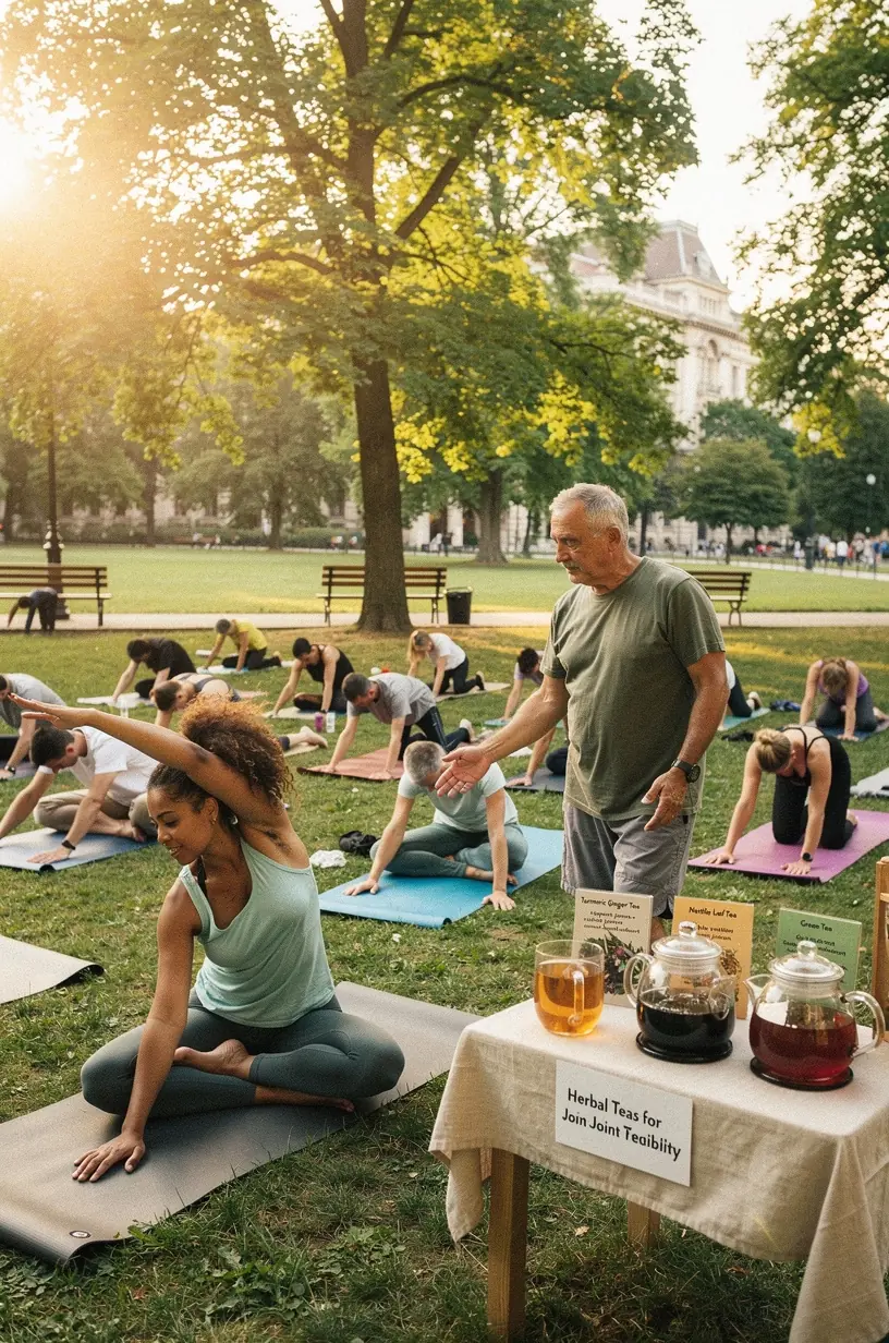 Tea elkészítése természetes gyógynövényekből, lépésről lépésre bemutatva.